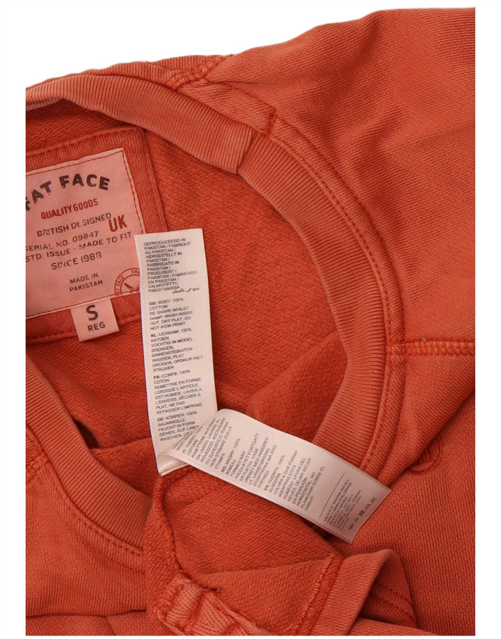 FAT FACE Ανδρικό Φούτερ Jumper Μικρό Πορτοκαλί Βαμβακερό