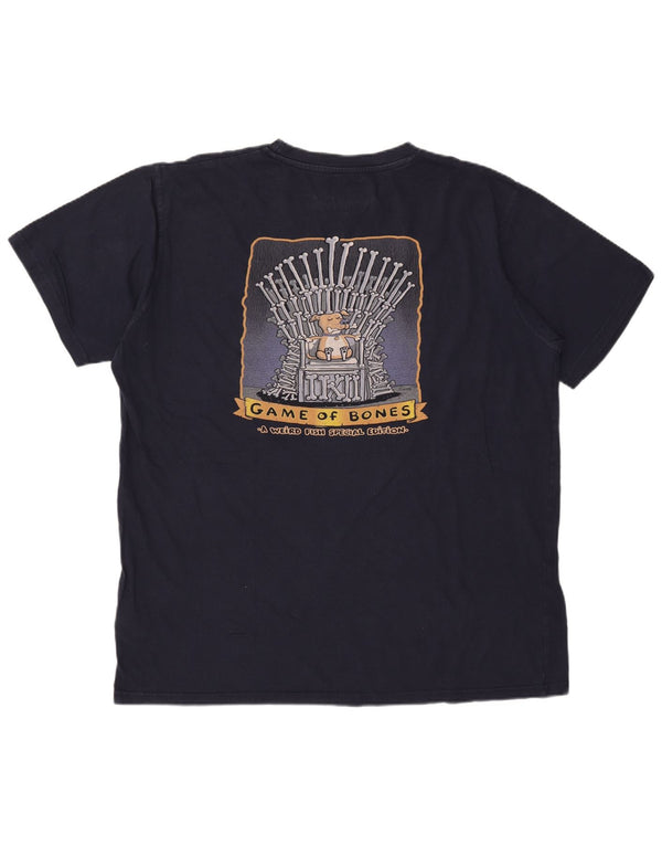 Ανδρικό γραφικό μπλουζάκι WEIRD FISH Top 2XL Navy Blue Cotton