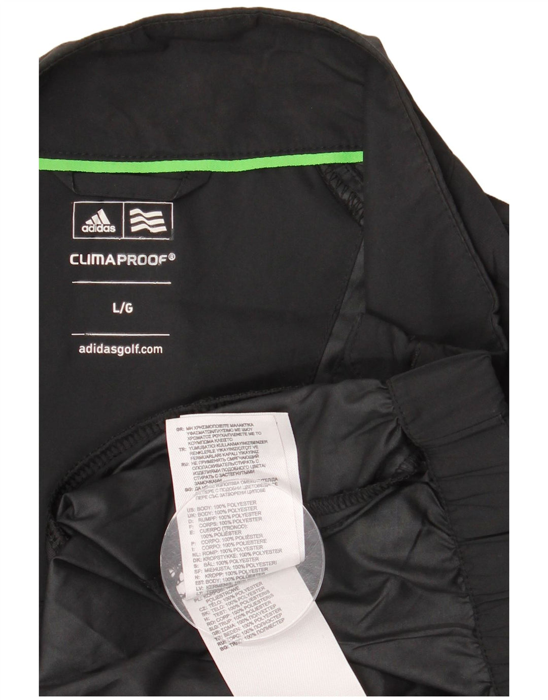 Adidas Ανδρική φόρμα με κοντομάνικο πουλόβερ Clima Proof Top Large Μαύρο