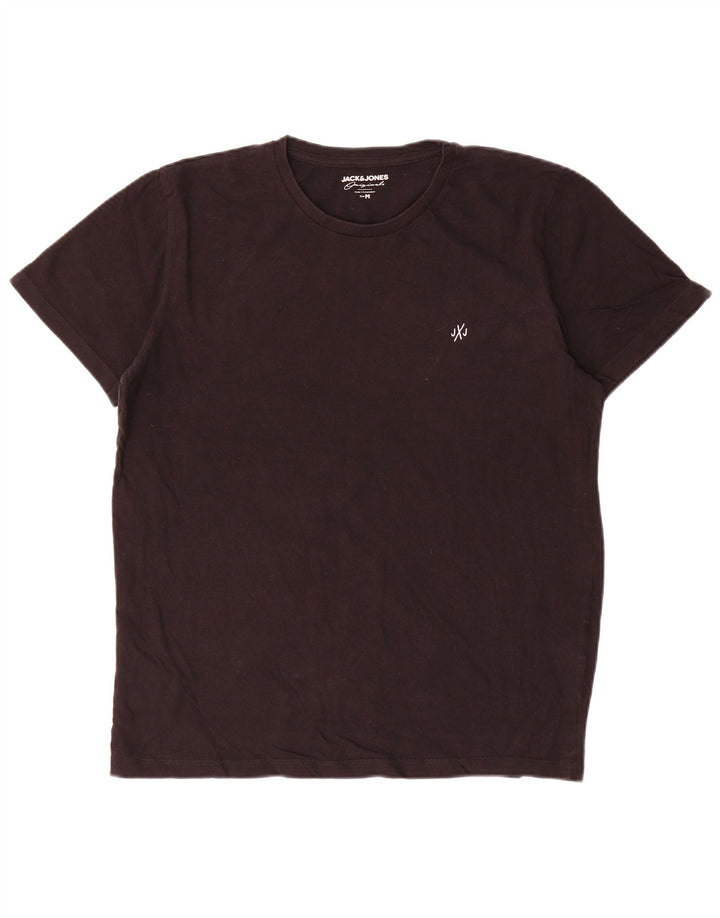 Jack & Jones Ανδρικό T-Shirt Top Μεσαίο μαύρο βαμβακερό