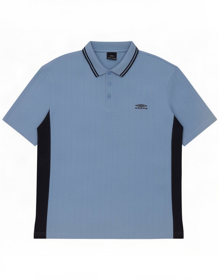 Umbro Ανδρικό Πόλο Μπλουζάκι Μεγάλο Μπλε Χρώμα Πολυεστέρας