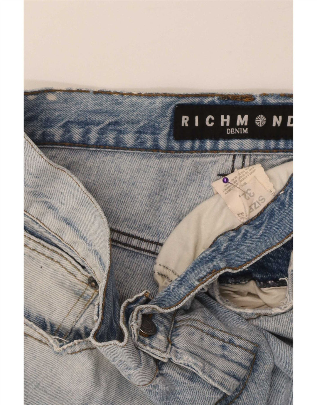 Ανδρικό τζιν Richmond ίσιο W32 L32 Μπλε βαμβακερό