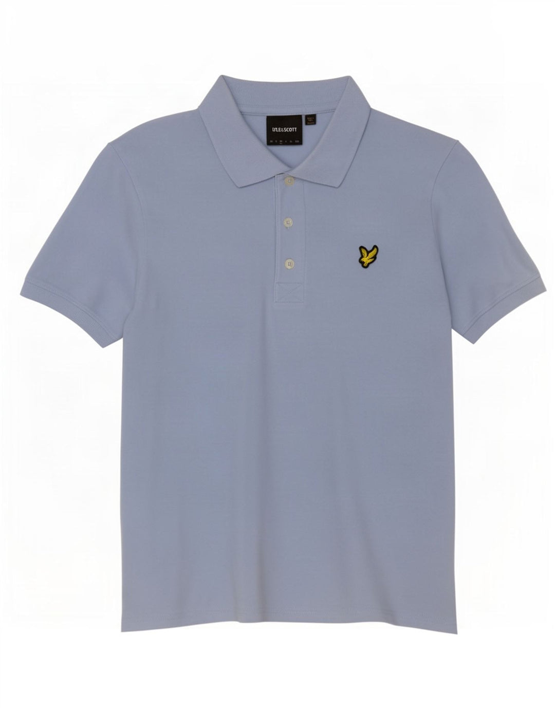 Ανδρικό πουκάμισο πόλο Lyle & Scott, μεσαίο μπλε βαμβακερό
