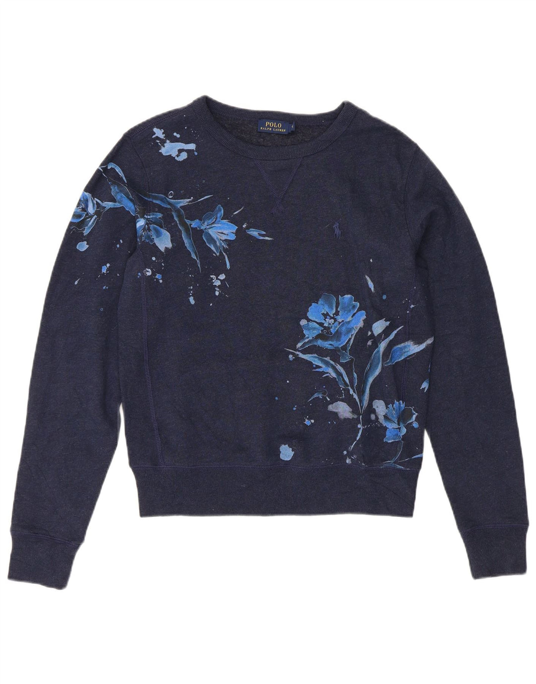 POLO RALPH LAUREN Γυναικεία φούτερ Jumper UK 10 Small Navy Blue Floral