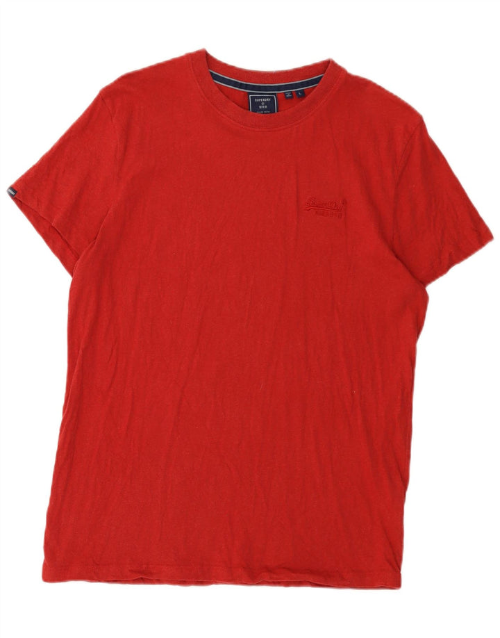 Superdry Γυναικείο T-Shirt Top μεγάλο κόκκινο βαμβακερό