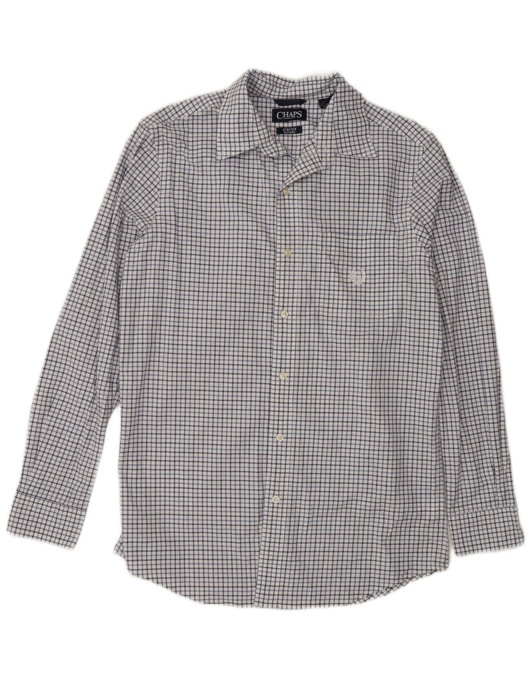Chaps Ανδρικό πουκάμισο Oxford Small White Check Cotton