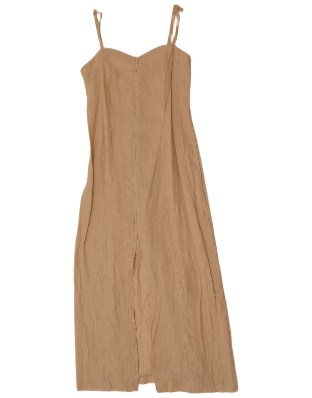 Planet Γυναικείο Slip Dress UK 12 Medium Beige Λινό