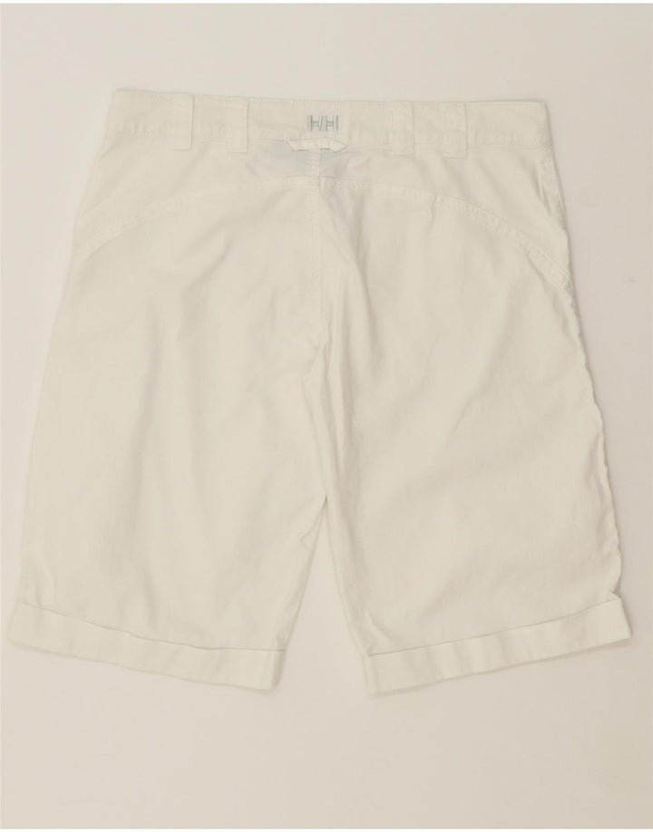 HELLY HANSEN Womens Casual Shorts W30 Medium White Cotton Vintage Helly Hansen and Second-Hand Helly Hansen from Messina Hembry 