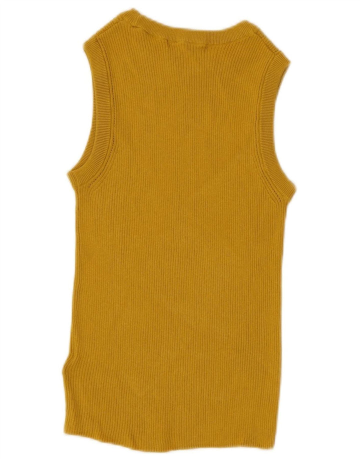 Marks & Spencer Γυναικείο Γιλέκο Tank Top UK 12 Medium Yellow Viscose
