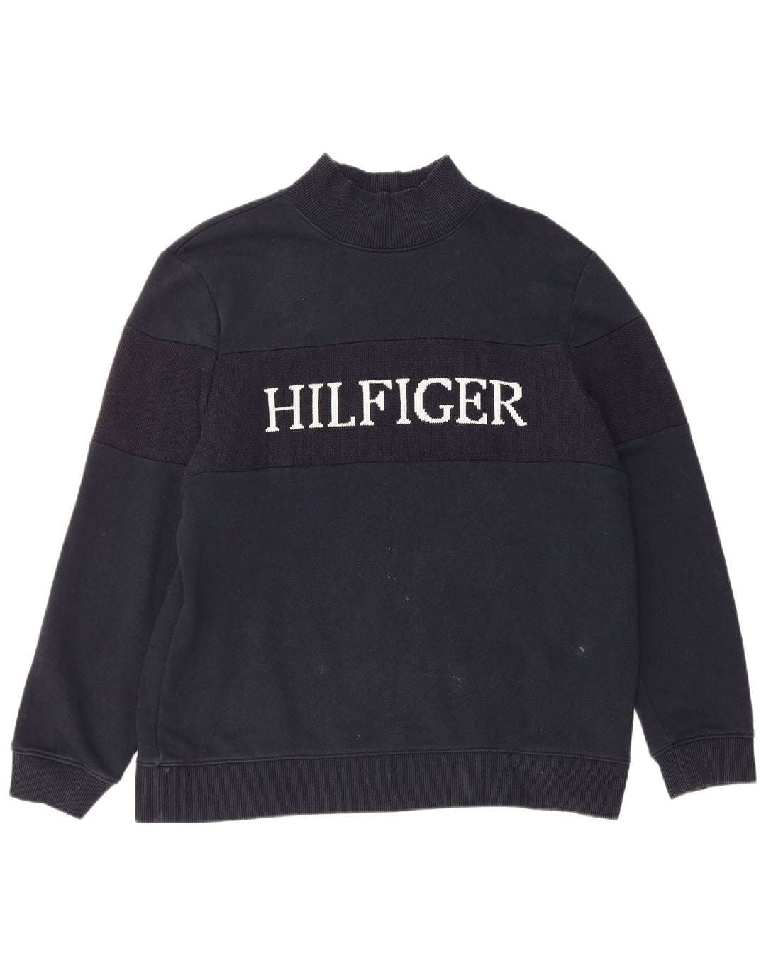 Γυναικεία φούτερ Tommy Hilfiger Graphic Jumper UK 14 Medium Black Cotton