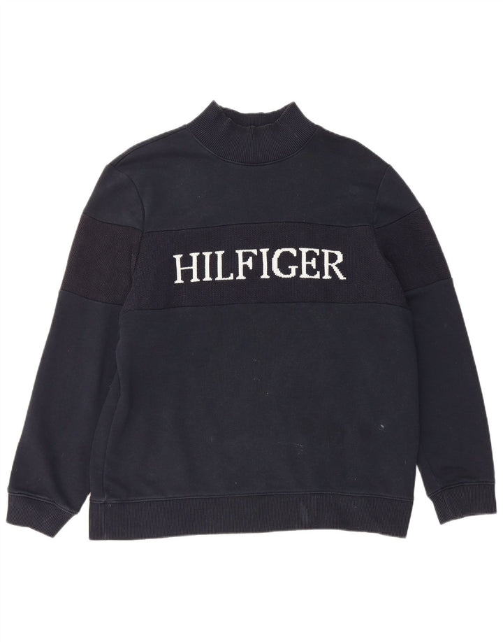 Γυναικεία φούτερ Tommy Hilfiger Graphic Jumper UK 14 Medium Black Cotton