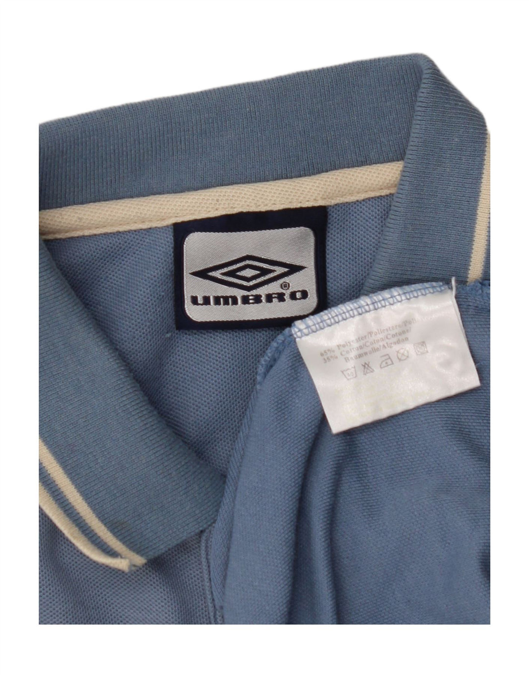Ανδρικό μπλουζάκι Umbro Polo UK 44/46 XL Μπλε Πολυεστέρας