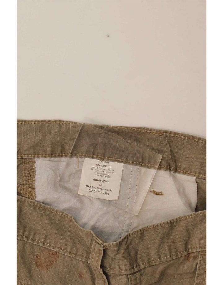 Ανδρικό σορτς Wrangler Cargo W36 μεγάλο βαμβακερό χακί