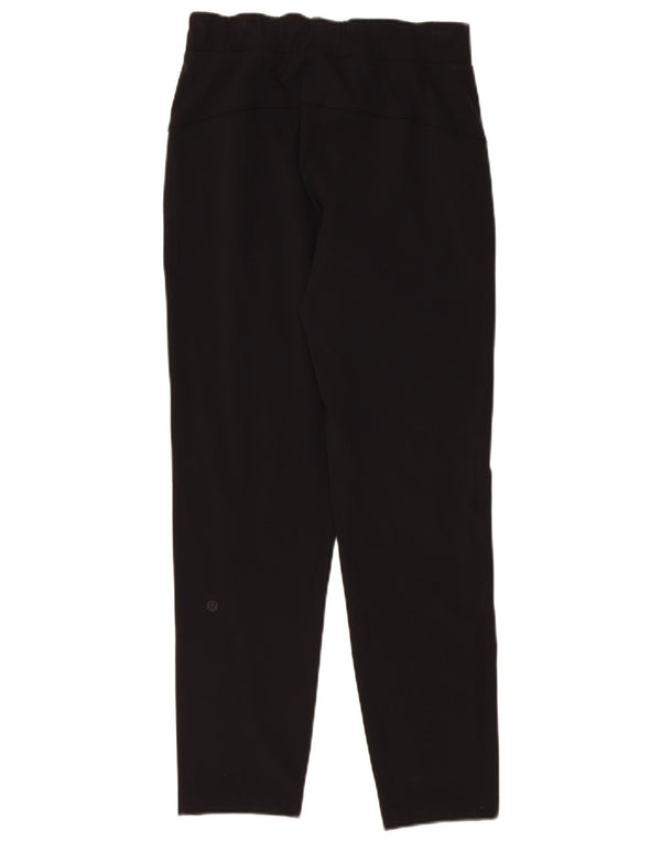 Lululemon Womens Slim Trousers US 4 Small W26 L28 Black Nylon