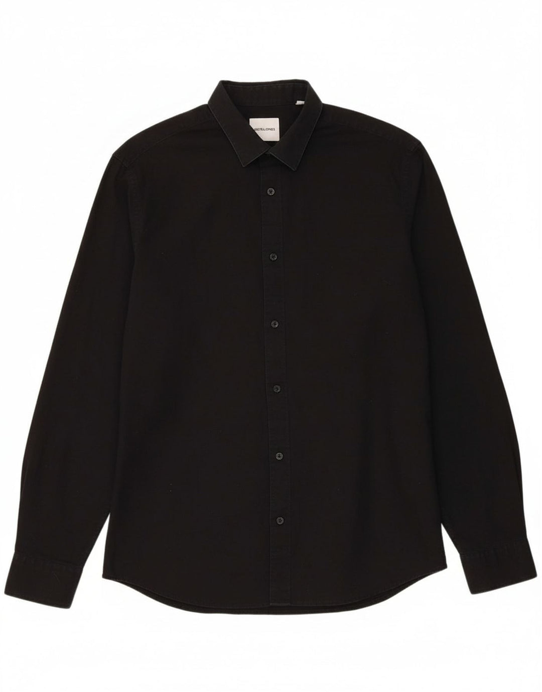 JACK & JONES Mens Shirt Large Black Cotton