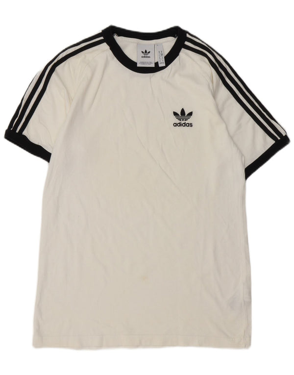 Ανδρικό T-Shirt ADIDAS Top Μεσαίο λευκό βαμβακερό