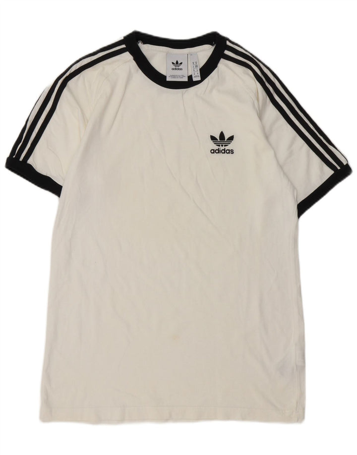 Ανδρικό T-Shirt ADIDAS Top Μεσαίο λευκό βαμβακερό