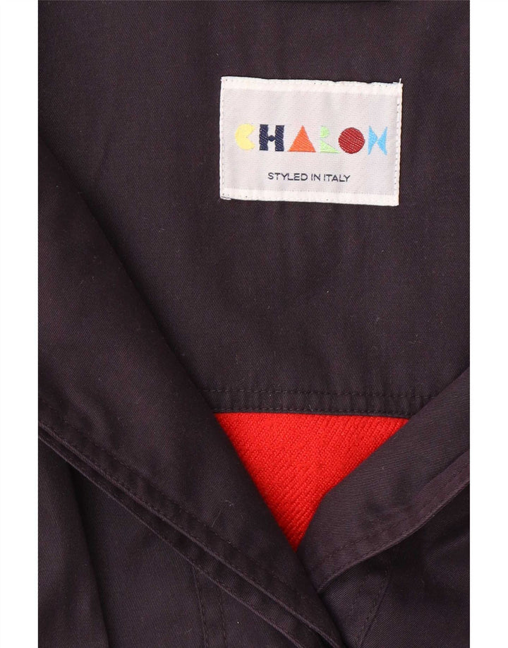 Charon Γυναικείο παλτό με κουκούλα UK 18 XL Purple Polyester