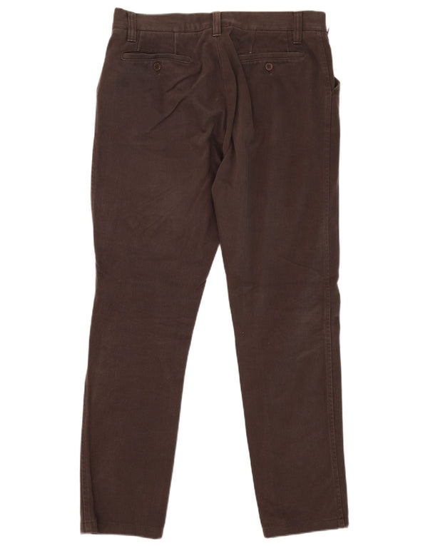 DOLCE & GABBANA Ανδρικό Slim Casual Παντελόνι IT 50 Large W32 L31 Καφέ Βαμβακερό