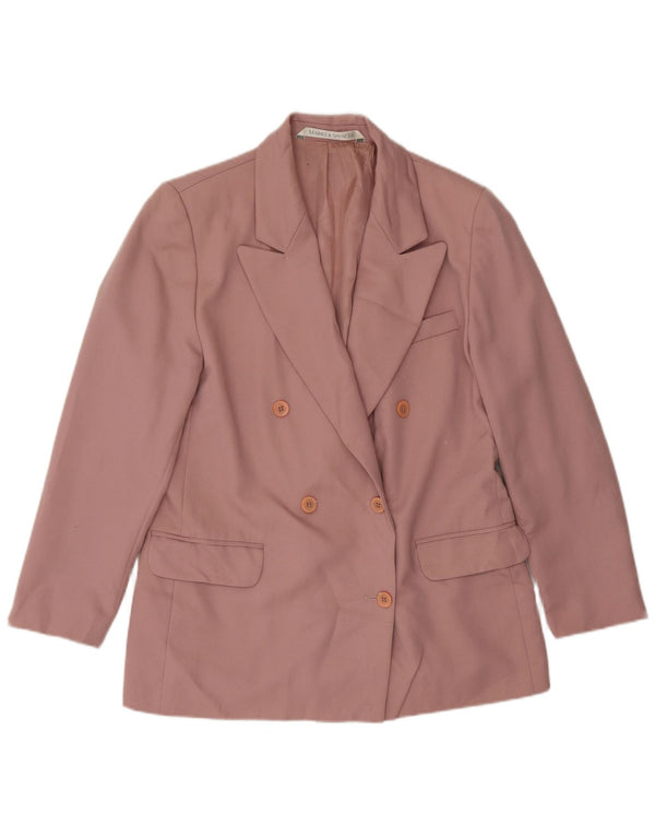 Marks & Spencer Γυναικείο Μπουφάν Blazer 3/4 μανίκι UK 12 Medium Pink