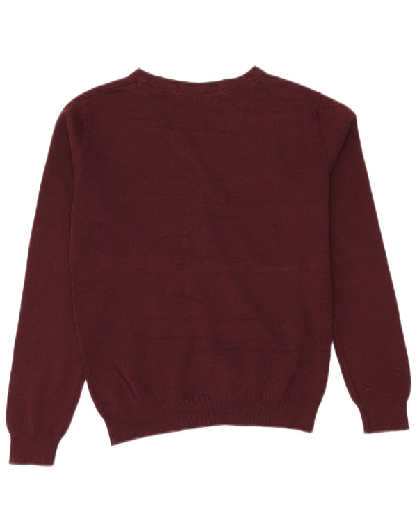 John Lewis Girls Cardigan πουλόβερ 9-10 ετών Βουργουνδί βαμβάκι