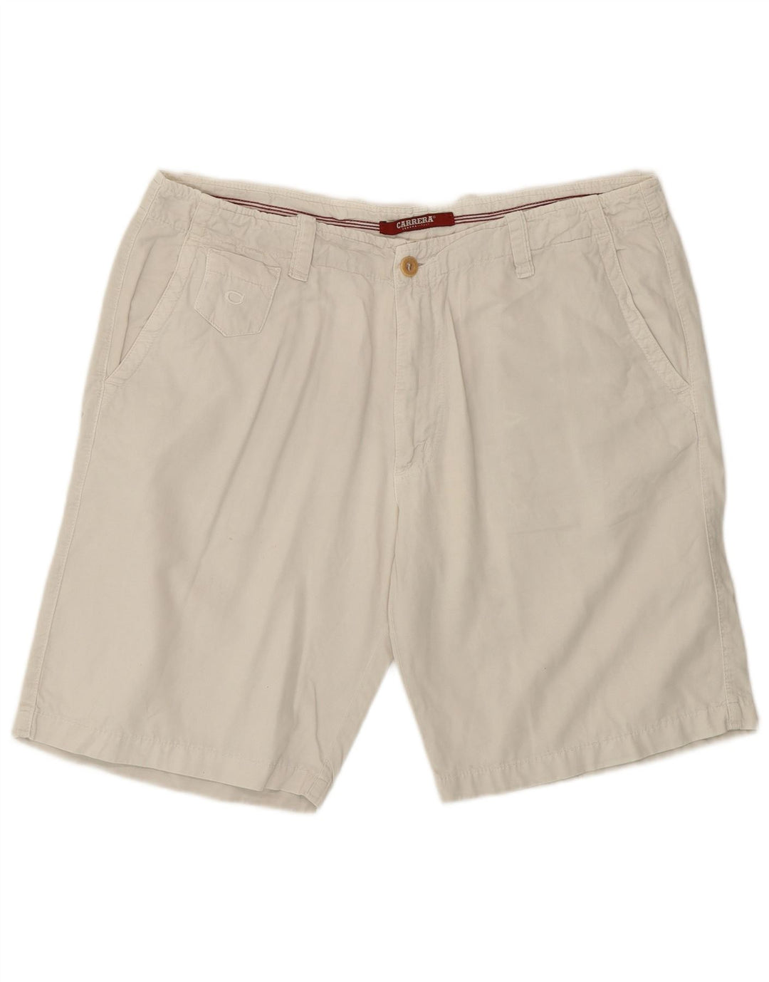Carrera Ανδρικό Σορτς Chino IT 54 2XL W38 Λευκό βαμβακερό