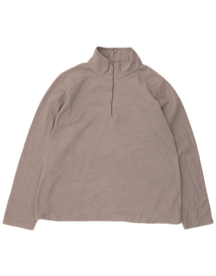 Mountain Warehouse Γυναικείο φερμουάρ Fleece Jumper UK 16 Large Grey Polyester