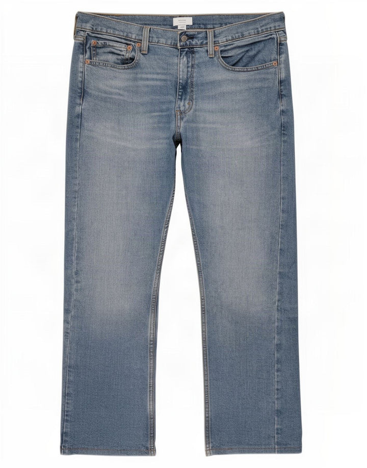 Levi's Mens 513 Slim Straight Jeans W34 L32 Μπλε βαμβακερό
