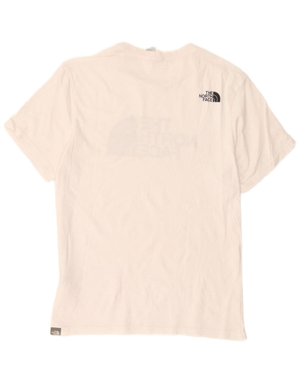 Ανδρικό γραφικό T-Shirt North Face Top από μεσαίο λευκό βαμβακερό