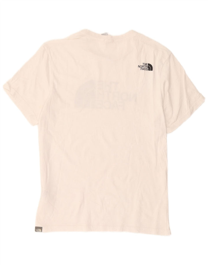 Ανδρικό γραφικό T-Shirt North Face Top από μεσαίο λευκό βαμβακερό
