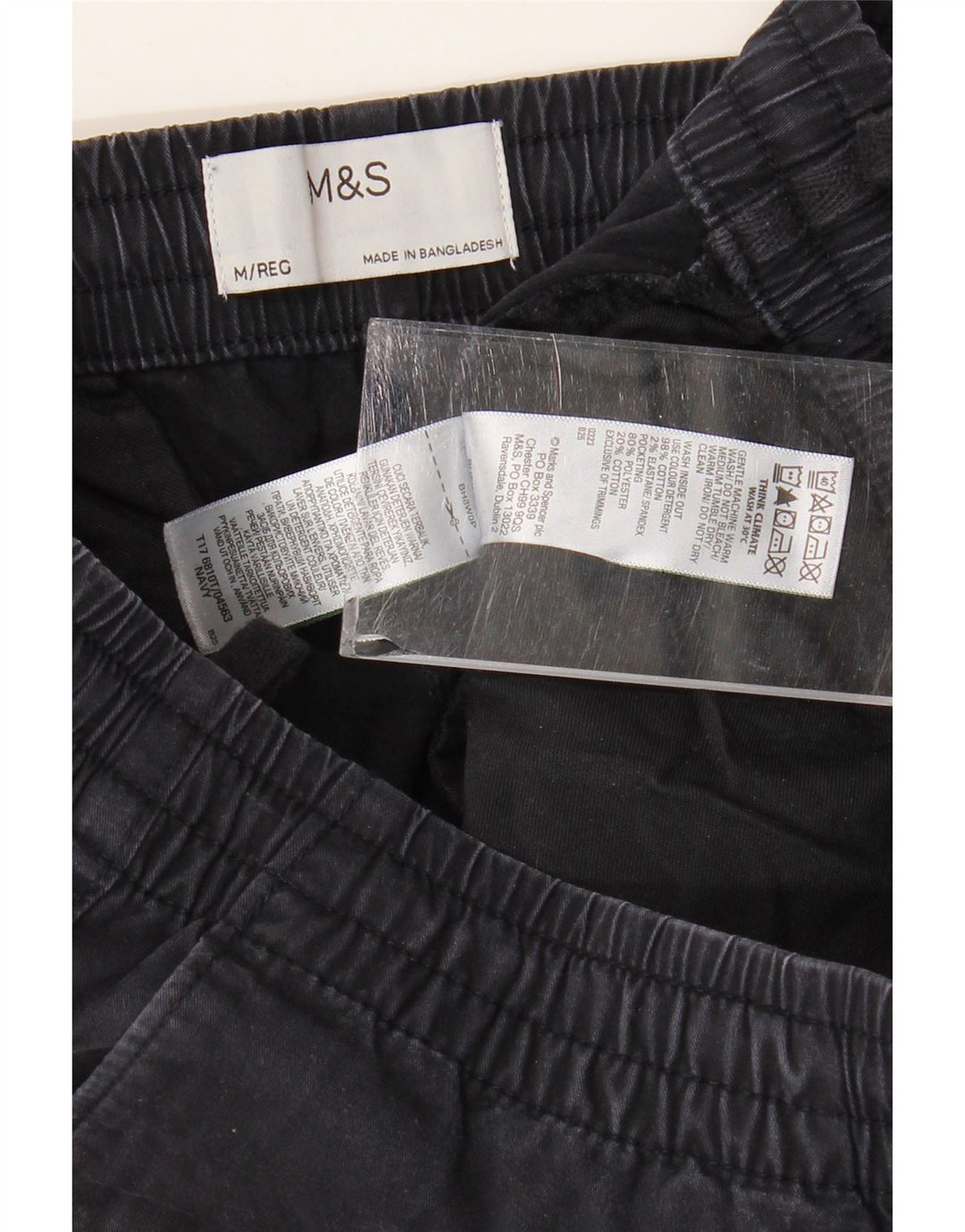 Marks & Spencer Ανδρικό ίσιο παντελόνι Chino Medium W32 L28 Navy Blue