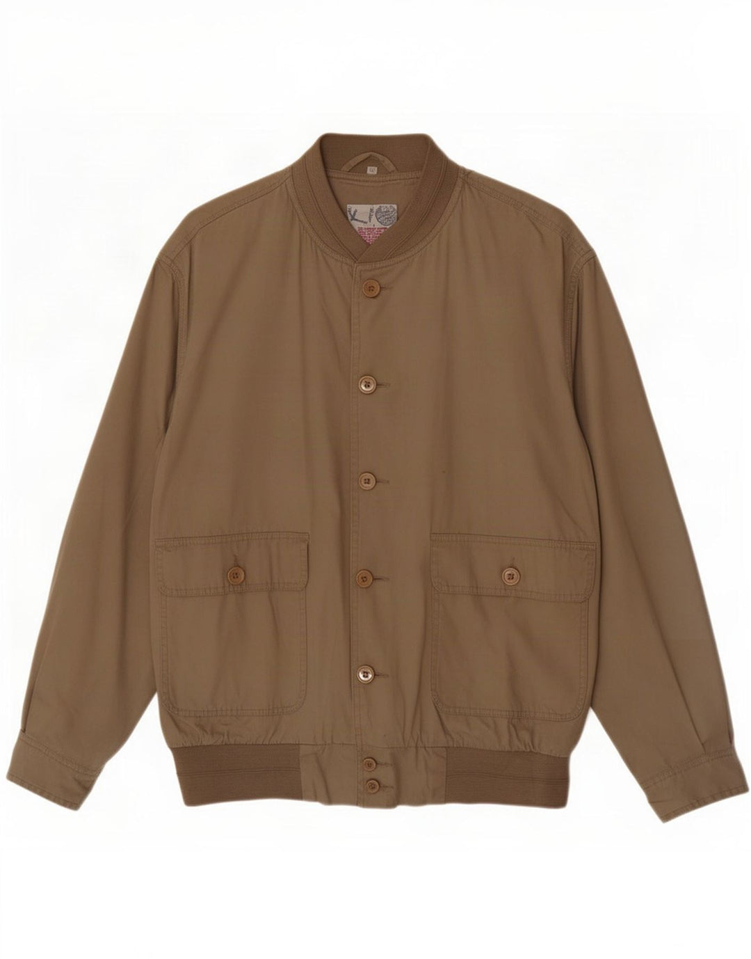 Vintage Ανδρικό Bomber Jacket IT 52 XL Beige Cotton
