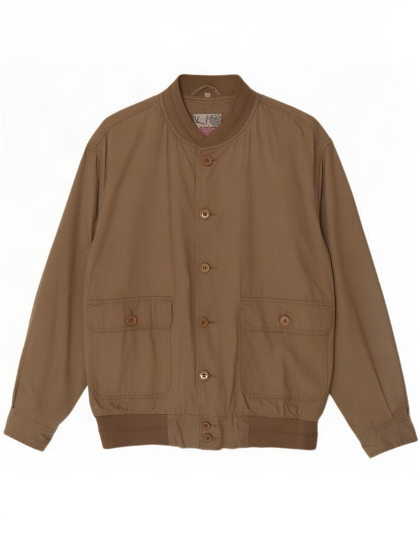 Vintage Ανδρικό Bomber Jacket IT 52 XL Beige Cotton