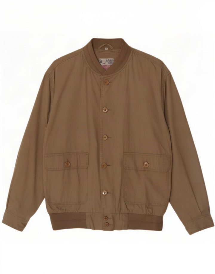 Vintage Ανδρικό Bomber Jacket IT 52 XL Beige Cotton