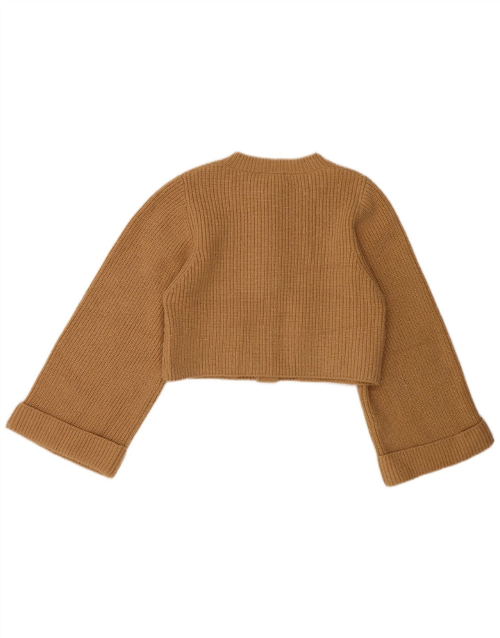 Zara Γυναικείο Ζακέτα Crop UK 12 Medium Beige