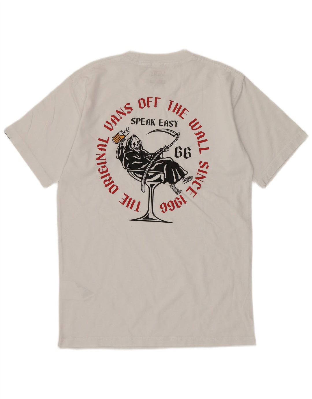 Γραφικό T-Shirt Ανδρικό VANS Classic Fit Top Μικρό λευκό βαμβακερό