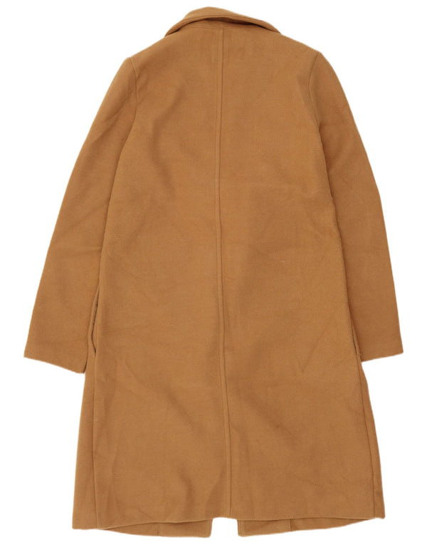 Zara Γυναικείο Ανοιχτό Παλτό UK 10 Small Brown Πολυεστέρας