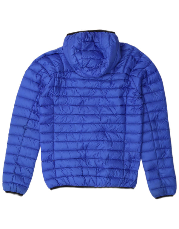 SUPERDRY Ανδρικό μπουφάν με κουκούλα UK 36 Small Blue Nylon