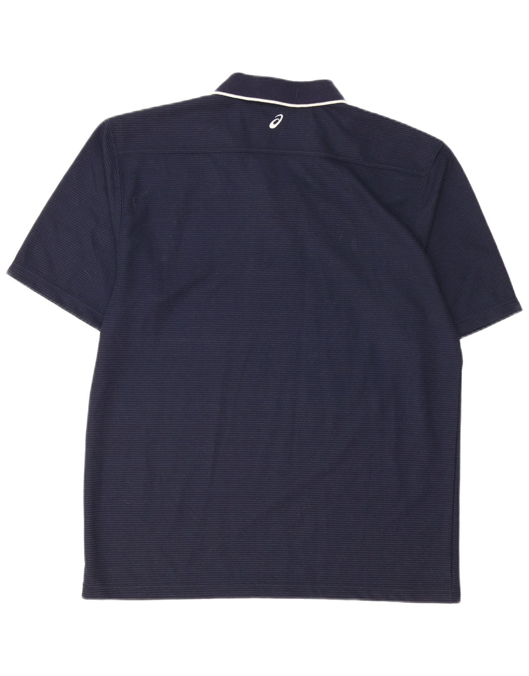 Ανδρικό πουκάμισο πόλο ASICS μεγάλο μπλε ναυτικό βαμβακερό ριγέ