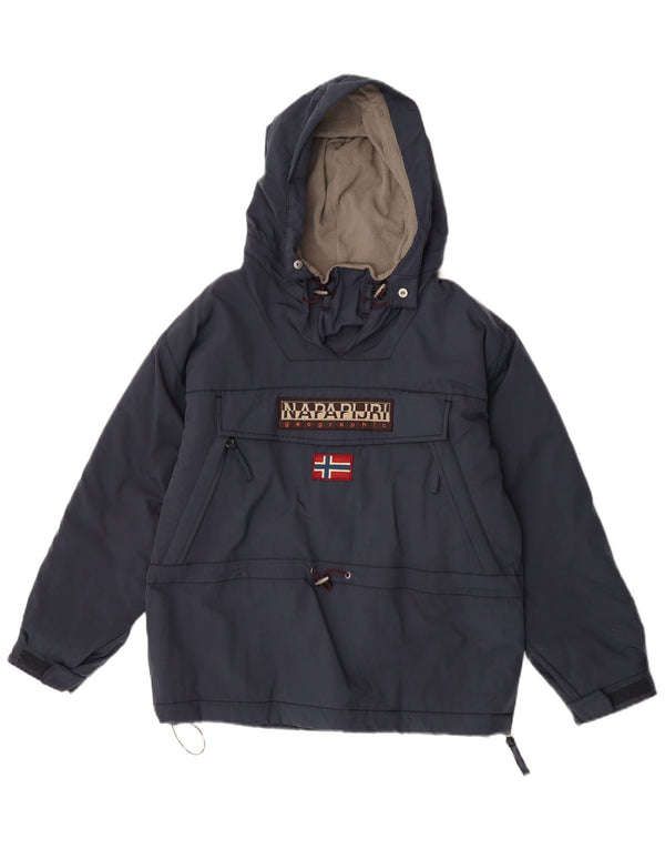 Napapijri Boys Oversized Μπουφάν Anorak με κουκούλα 11-12 ετών Navy Blue