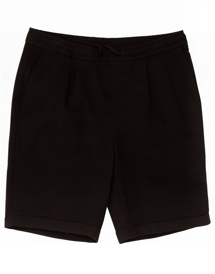 Ανδρικό σορτς Zara Casual Medium W30 Μαύρο πολυεστέρα