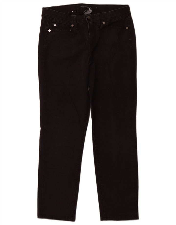 Calvin Klein Γυναικείο Crop Slim Jeans US 4 Small W28 L26 μαύρο βαμβακερό