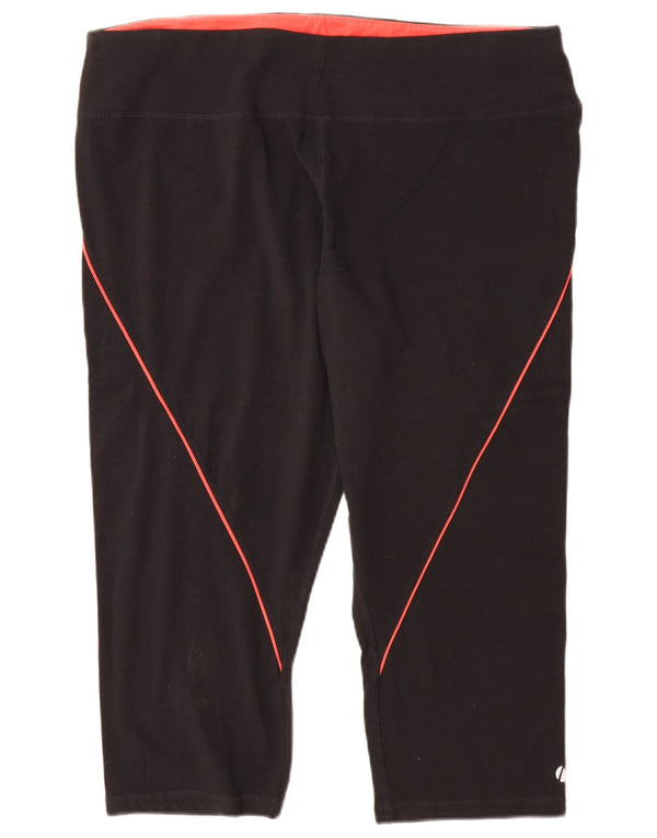 Marks & Spencer Γυναικεία κολάν Capri UK 22 3XL Μαύρο βαμβακερό