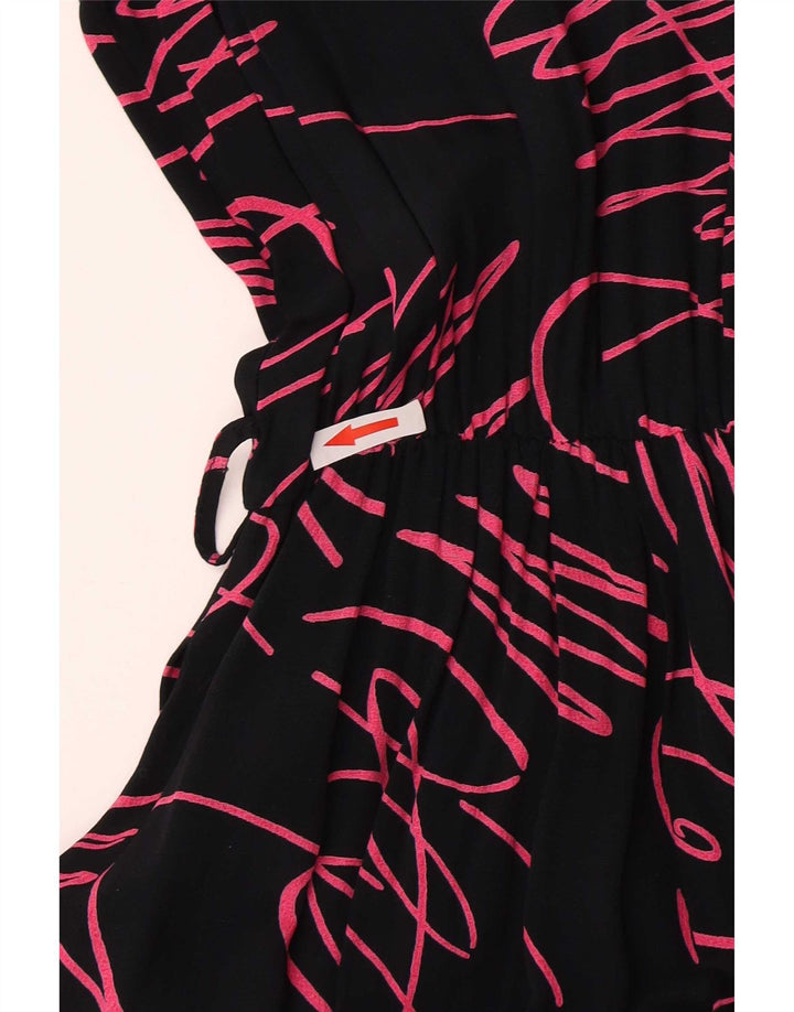 Yessica Womens By C&A Abstract Pattern Maxi Dress EU 40 Medium Black