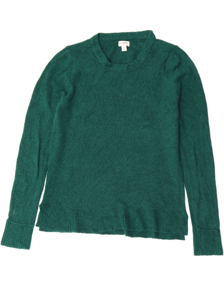 J. CREW Womens Crew Neck Jumper Sweater UK 10 Small Green Vintage J. Crew and Second-Hand J. Crew from Messina Hembry 