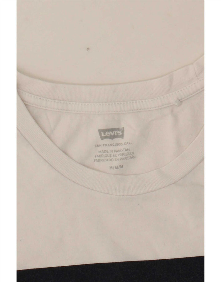 Γυναικείο γραφικό T-Shirt Levi's Top UK 14 Medium White