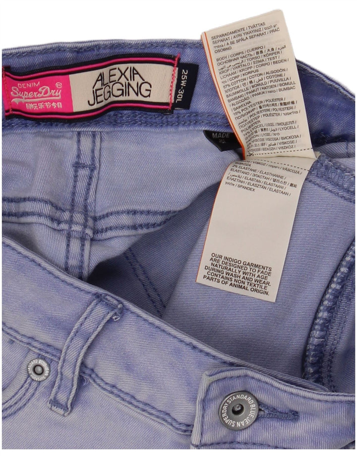 Superdry Γυναικεία Alexia Distressed Jegging Jegging W25 L30 Blue Cotton
