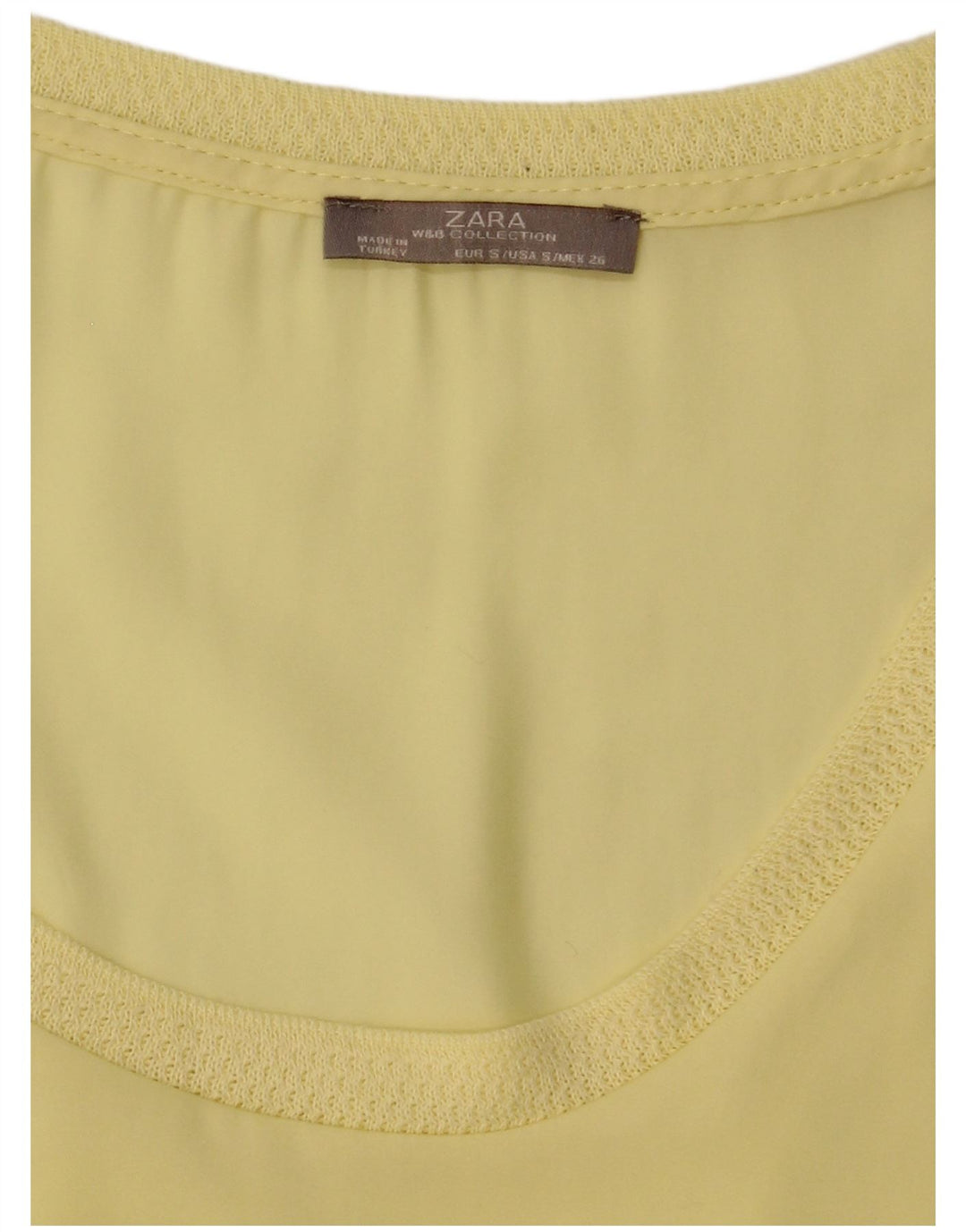 Zara Γυναικεία Μπλούζα Τοπ UK 10 Small Yellow