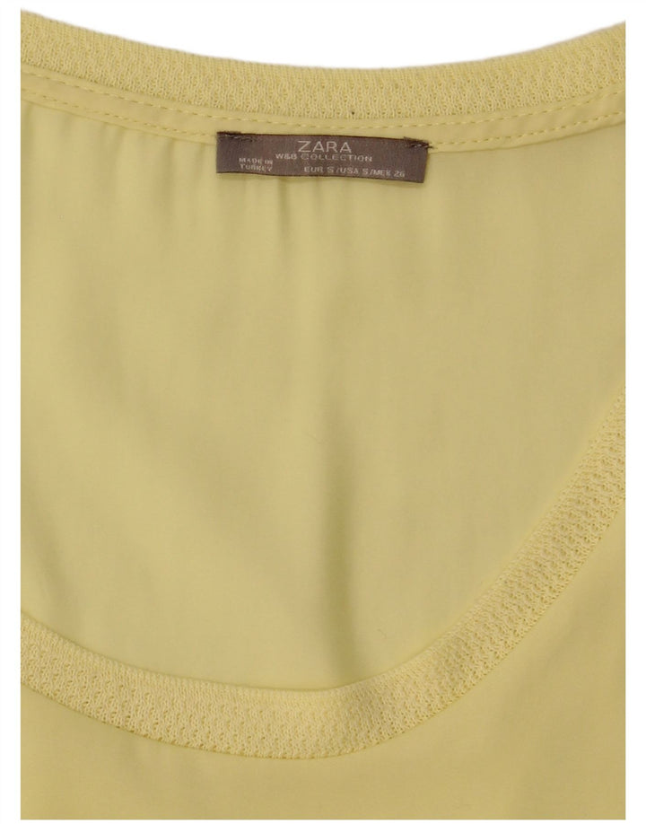 Zara Γυναικεία Μπλούζα Τοπ UK 10 Small Yellow
