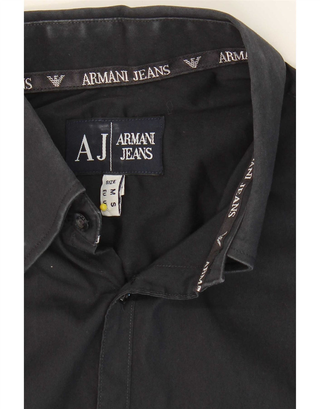 Ανδρικό πουκάμισο Armani Jeans, μεσαίο μπλε βαμβακερό